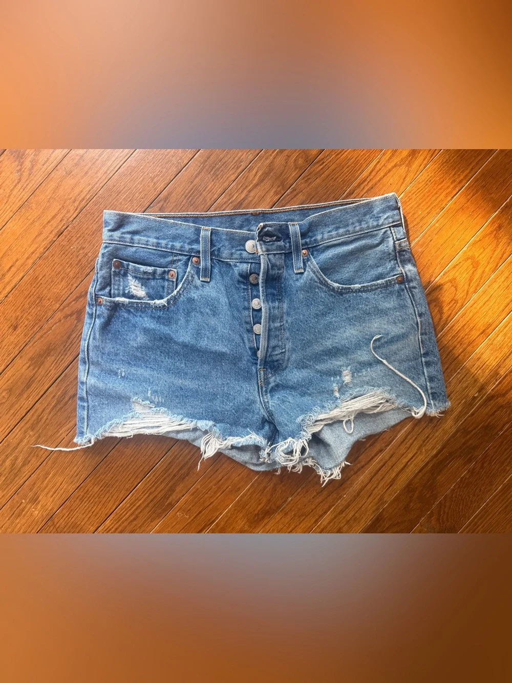 Levi's 501 Denim Shorts - Blue